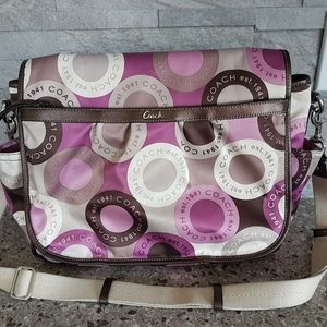 Coach messenger style diaper bag